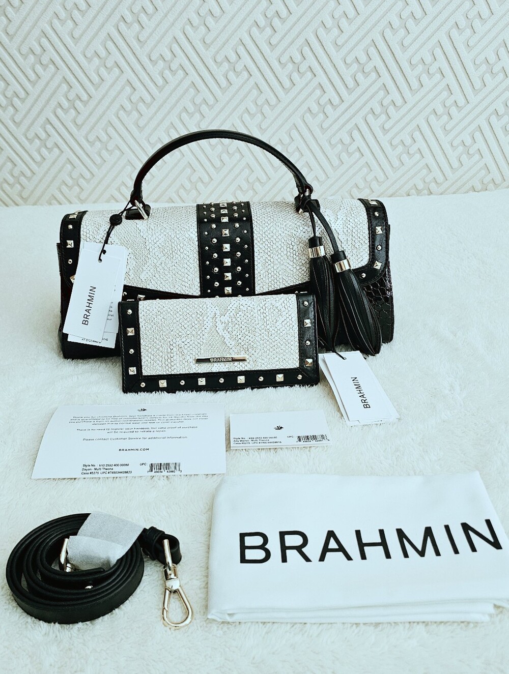 NWT Brahmin MULTI THEONA Dayan w/Ady Wallet